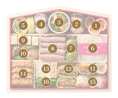 画像：お品書き番号