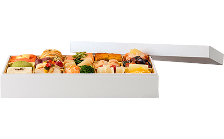 お重のサイズ　縦：縦14.5cm×横28.5cm×8.5cm