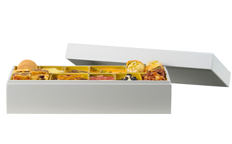 お重のサイズ　縦：縦14.5cm×横28.5cm×8.5cm