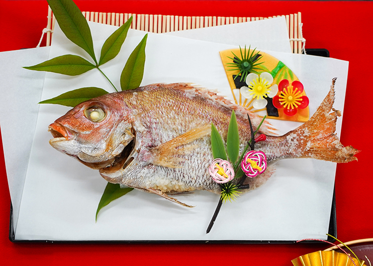 写真：おせち料理　鯛