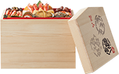 お重のサイズ　縦：20cm　横：24cm